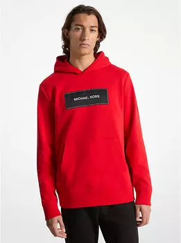 Толстовка с капюшоном из хлопковой смеси с логотипом Michael Kors, красный