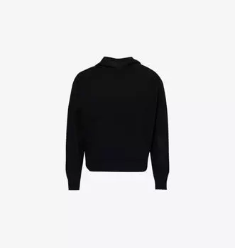 Толстовка с капюшоном из кашемира Klama Acne Studios, черный