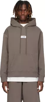Толстовка с капюшоном из нечесаного хлопка MM6 Maison Margiela