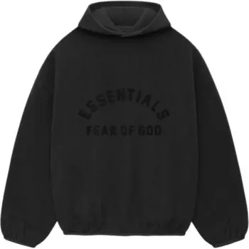 Толстовка с капюшоном из нейлонового флиса Core Collection Fear Of God Essentials, черный