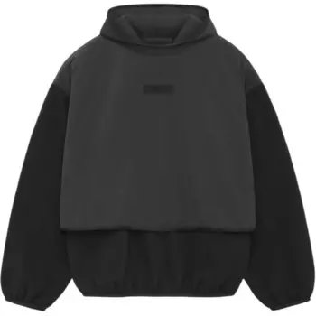 Толстовка с капюшоном из нейлонового флиса Core Collection Fear Of God Essentials, черный