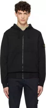 Толстовка с капюшоном из органического диагонального флиса с эффектом старины Stone Island