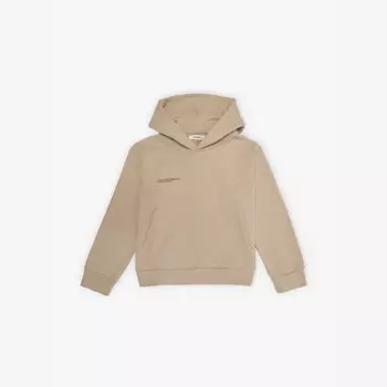 Толстовка с капюшоном из органического хлопка с текстовым принтом 365 для детей от 3 до 12 лет Pangaia, серый