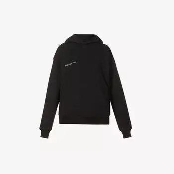 Толстовка с капюшоном из органического и переработанного хлопка с фирменным логотипом 365 Pangaia, черный