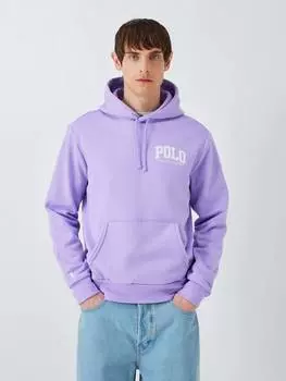 Толстовка с капюшоном из смеси хлопка Ralph Lauren, цвет Light Lilac