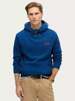Толстовка с капюшоном из смеси хлопка Superdry, цвет Pilot Mid Blue