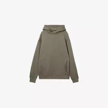 Толстовка с капюшоном из смеси модала и карманов Reiss x 100 ciels flynn Reiss, хаки