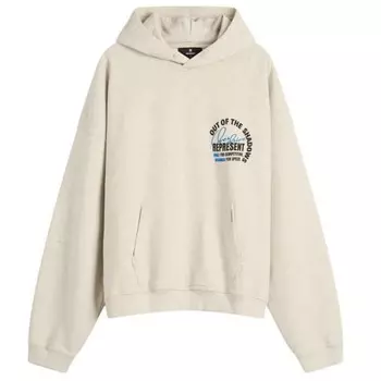 Толстовка с капюшоном «Из тени» Represent, серый