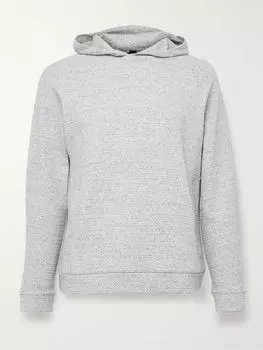 Толстовка с капюшоном из текстурированного хлопкового трикотажа двойной вязки LULULEMON, серый