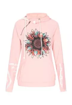 Толстовка с капюшоном IZIA Sweatshirt, светло-розовый