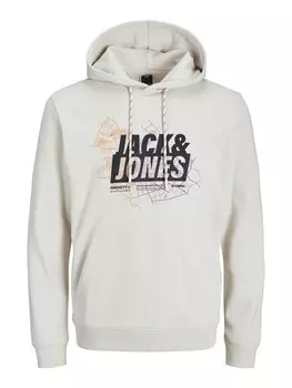 Толстовка с капюшоном Jack & Jones, бежевый