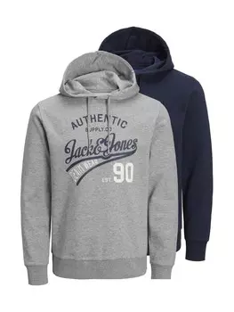 Толстовка с капюшоном Jack & Jones ETHAN 2er Pack, разноцветный