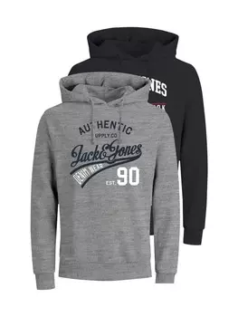Толстовка с капюшоном Jack & Jones ETHAN 2er Pack, разноцветный