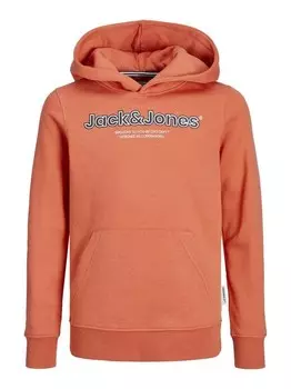 Толстовка с капюшоном Jack & Jones Junior, оранжевый