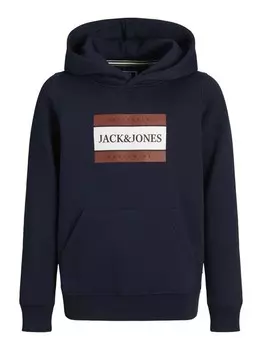 Толстовка с капюшоном Jack & Jones Junior, синий