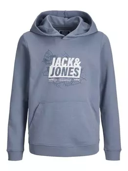 Толстовка с капюшоном Jack & Jones Junior, синий