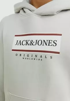 Толстовка с капюшоном Jack & Jones, серый