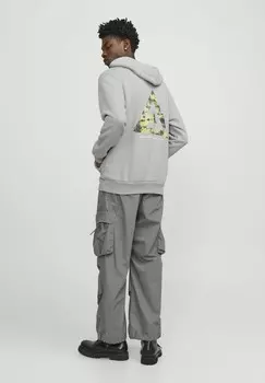 Толстовка с капюшоном Jack & Jones, серый