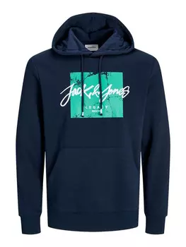 Толстовка с капюшоном Jack & Jones, синий