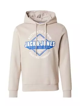 Толстовка с капюшоном JACK & JONES Sweatshirt, бежевый