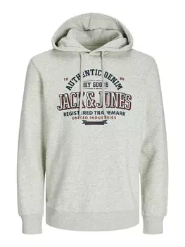 Толстовка с капюшоном JACK & JONES Sweatshirt, цвет mottled white