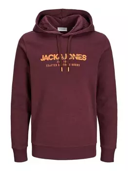 Толстовка с капюшоном JACK & JONES Sweatshirt JJALVIS, красный