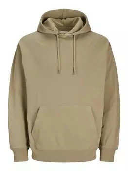 Толстовка с капюшоном JACK & JONES Sweatshirt JJECHARGE SWEAT HOOD NOOS, темно-бежевый