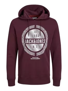 Толстовка с капюшоном JACK & JONES Sweatshirt JJStein, красный