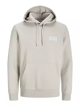 Толстовка с капюшоном JACK & JONES Sweatshirt, светло-серый