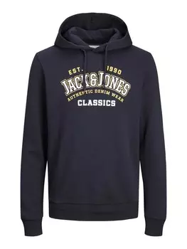 Толстовка с капюшоном JACK & JONES Sweatshirt, темно-синий
