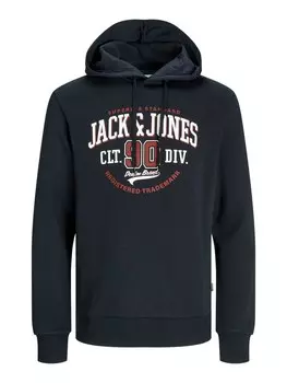 Толстовка с капюшоном JACK & JONES Sweatshirt, темно-синий