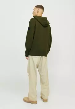Толстовка с капюшоном Jack & Jones, темно-зеленый