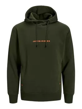 Толстовка с капюшоном Jack & Jones, зеленый