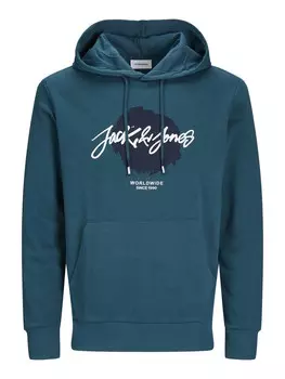 Толстовка с капюшоном Jack & Jones, зеленый