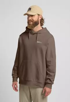 Толстовка с капюшоном Jack Wolfskin, коричневый