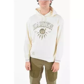 Толстовка с капюшоном JAMES HARDEN x NEIL BARRETT Easy Fit с напечатанным логотипом Neil Barrett, Beige