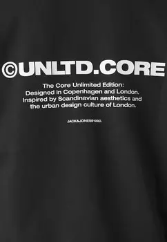 Толстовка с капюшоном JCOAERO Jack & Jones, черный