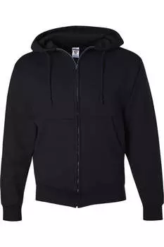Толстовка с капюшоном JERZEES Super Sweats NuBlend Full-Zip, черный