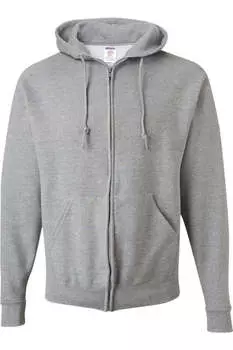 Толстовка с капюшоном JERZEES Super Sweats NuBlend Full-Zip, цвет oxford