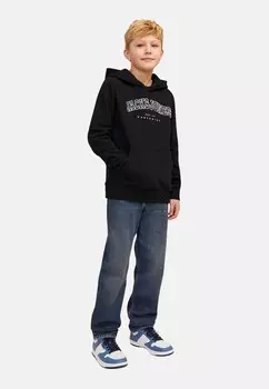 Толстовка с капюшоном JJECALEB VARSITY NOOS Jack & Jones Junior, черный