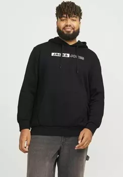 Толстовка с капюшоном JJECORP LOGO PLAY NOOS Jack & Jones, черный