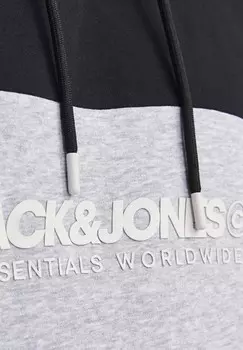 Толстовка с капюшоном JJELEGACY BLOCKING HOOD Jack & Jones, черный
