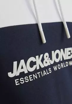 Толстовка с капюшоном JJELEGACY BLOCKING Jack & Jones, белый