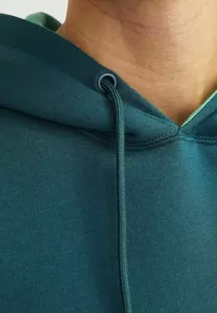 Толстовка с капюшоном JJELEGACY NOOS Jack & Jones, бирюзовый