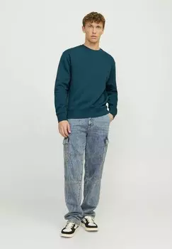 Толстовка с капюшоном JJESTAR CREW NECK Jack & Jones, цвет Deep Teal
