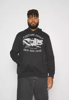 Толстовка с капюшоном JJFONNE Jack & Jones, черный