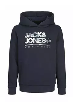 Толстовка с капюшоном JJLUKE MNI Jack & Jones Junior, темно-синий