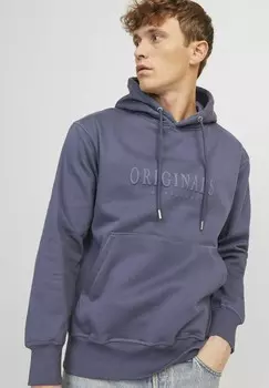 Толстовка с капюшоном JORFREDERIKSBERG Jack & Jones, темно-синий