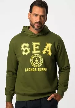 Толстовка с капюшоном JP1880, темно-зеленый