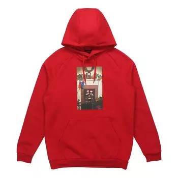 Толстовка с капюшоном Jumpman с принтом дымохода из флиса, Air Jordan, красный